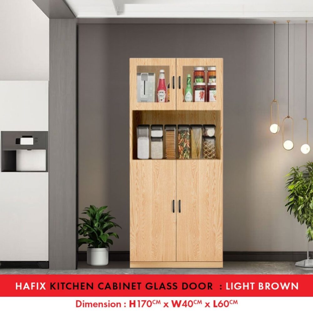 Fella Modern High Gloss kitchen cabinet with Gloss Surface / kabinet bawah table top