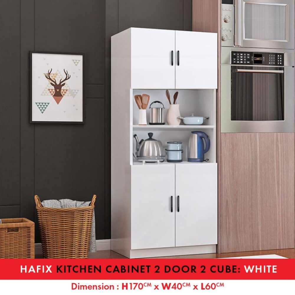Fella Modern High Gloss kitchen cabinet with Gloss Surface / kabinet bawah table top
