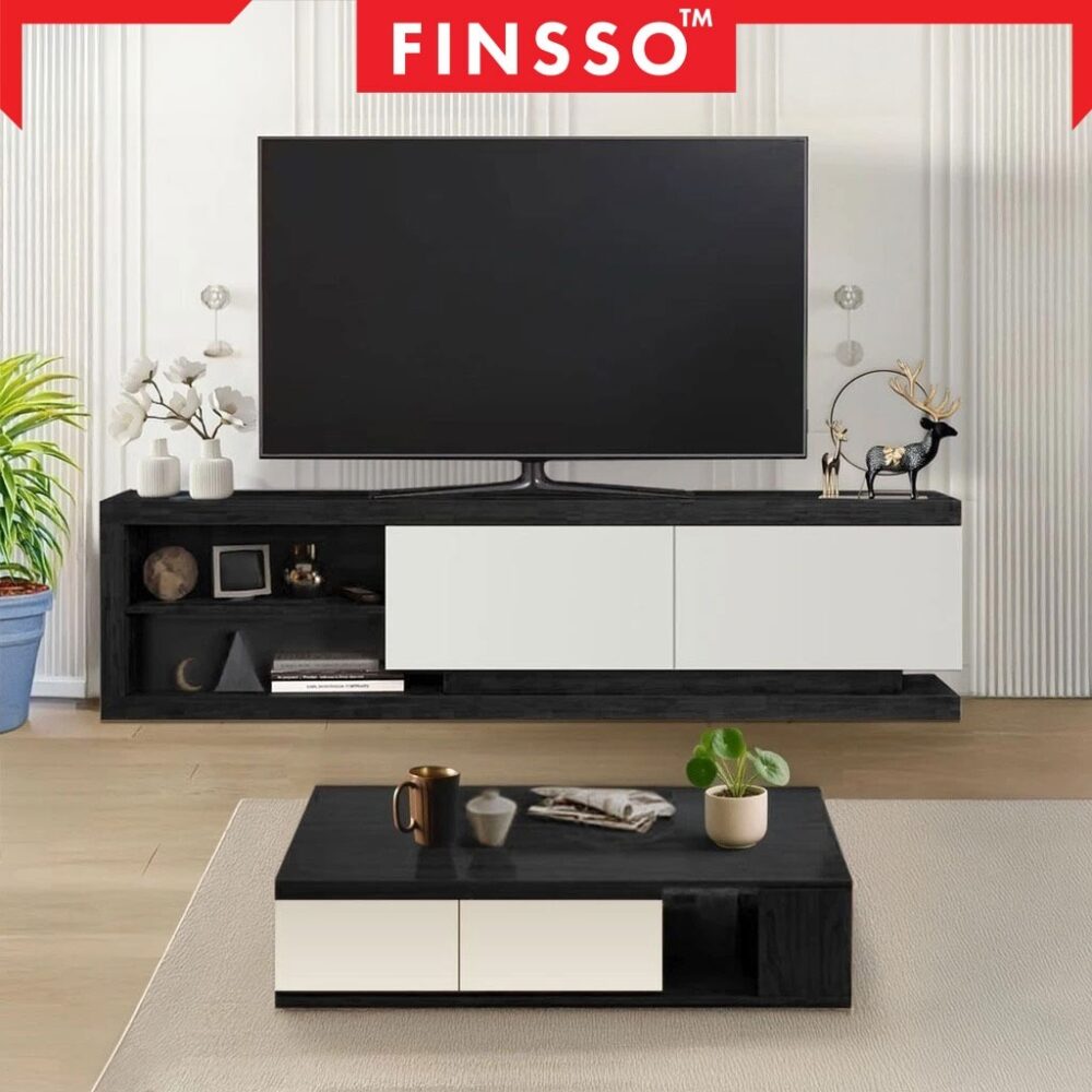 Solomo TV Cabinet extra thick kayu - Image 6