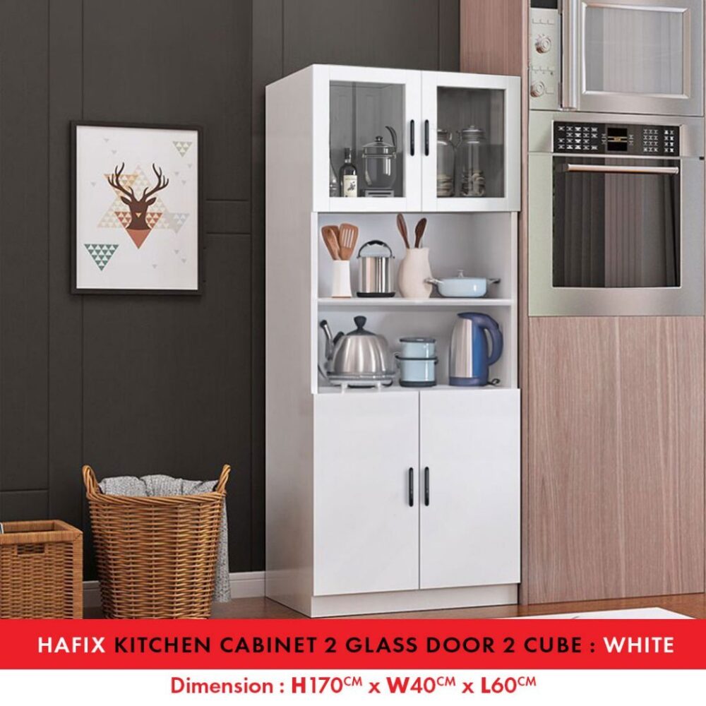 Fella Modern High Gloss kitchen cabinet with Gloss Surface / kabinet bawah table top