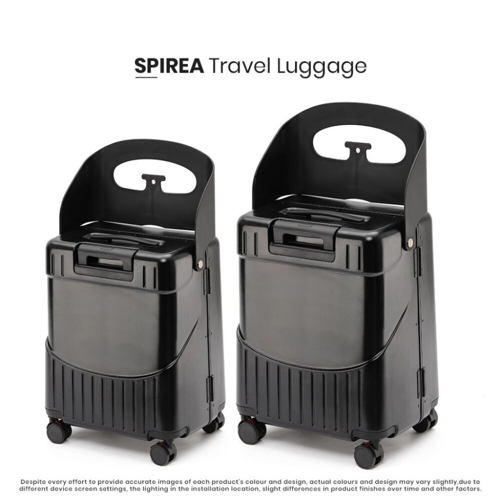 Finsso: Luggage 20Inch/24Inch Spirea Children Suitcase Large Capacity Children's Trolley Travel Case Baby Seat/TSA Lock - Image 3
