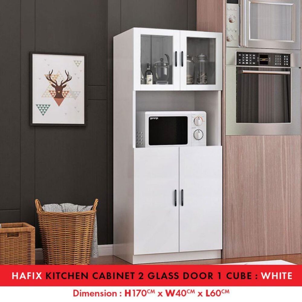 Fella Modern High Gloss kitchen cabinet with Gloss Surface / kabinet bawah table top