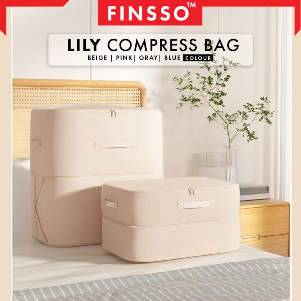 Ultra Space Saving Storage Box With Zipper, Space Bags for Travel/Kotak Simpan,Waterproof - Image 2