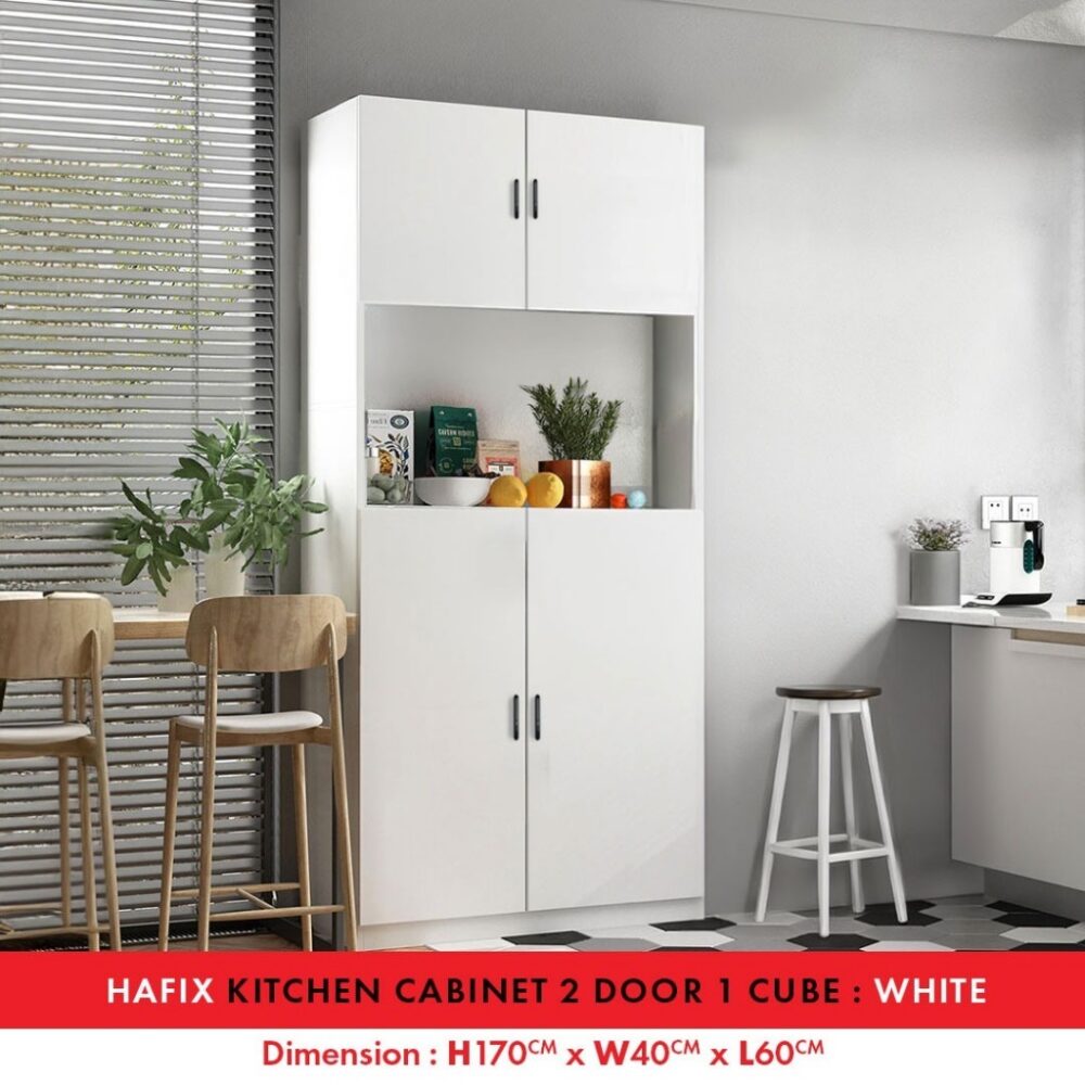 Fella Modern High Gloss kitchen cabinet with Gloss Surface / kabinet bawah table top