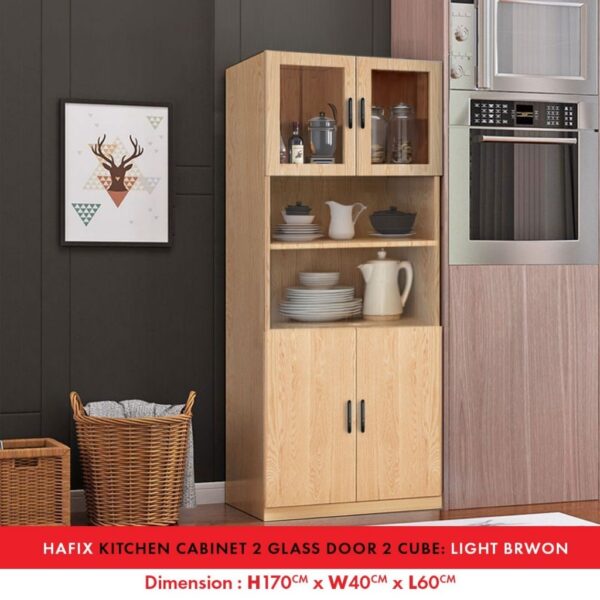 Fella Modern High Gloss kitchen cabinet with Gloss Surface / kabinet bawah table top