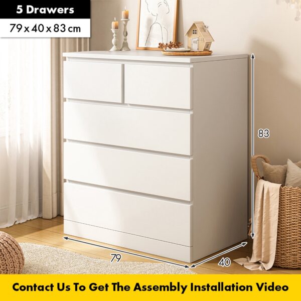 SNOW SERIES Chest Drawer Storage Drawer /Drawer baju Laci / almari baju / wardrobe
