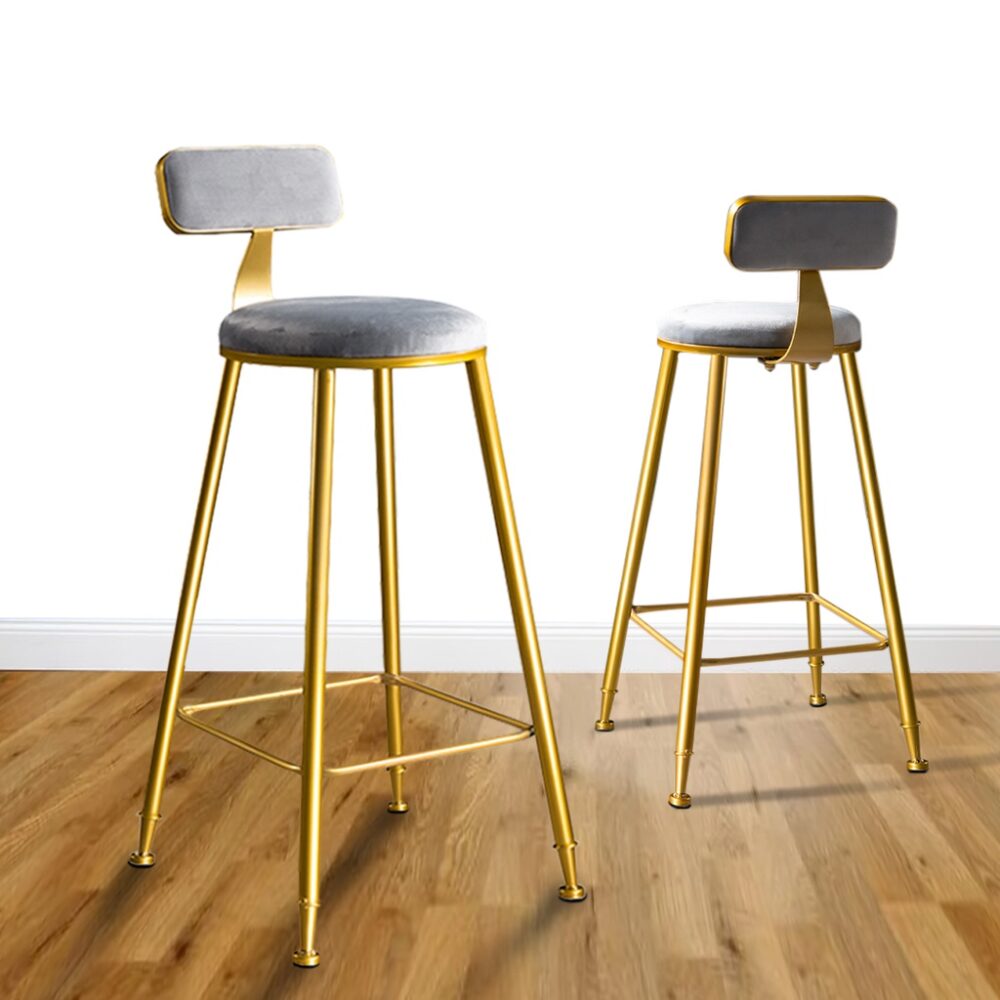 Parsons Gold Bar High Dining Stool - Image 2