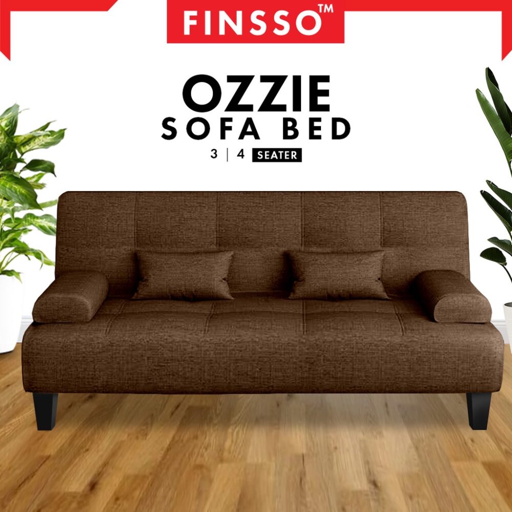 OZZIE Foldable Sofa Bed 3 / 4 Seater Sofa with Pillow with 1 Year Warranty - Image 2