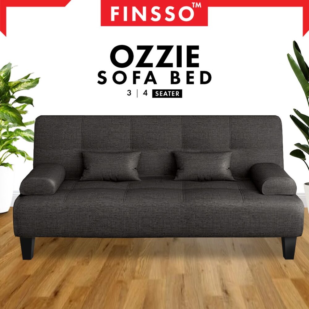 OZZIE Foldable Sofa Bed 3 / 4 Seater Sofa with Pillow with 1 Year Warranty - Image 2