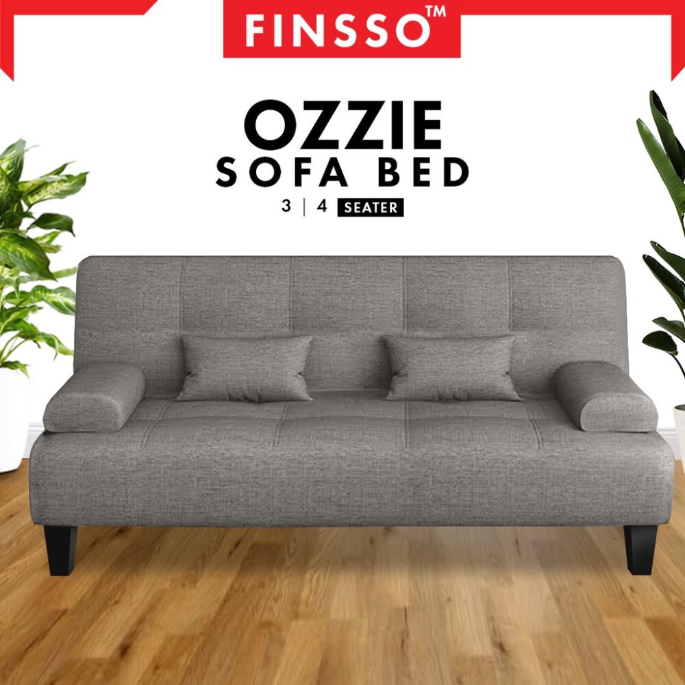 OZZIE Foldable Sofa Bed 3 / 4 Seater Sofa with Pillow with 1 Year Warranty - Image 2