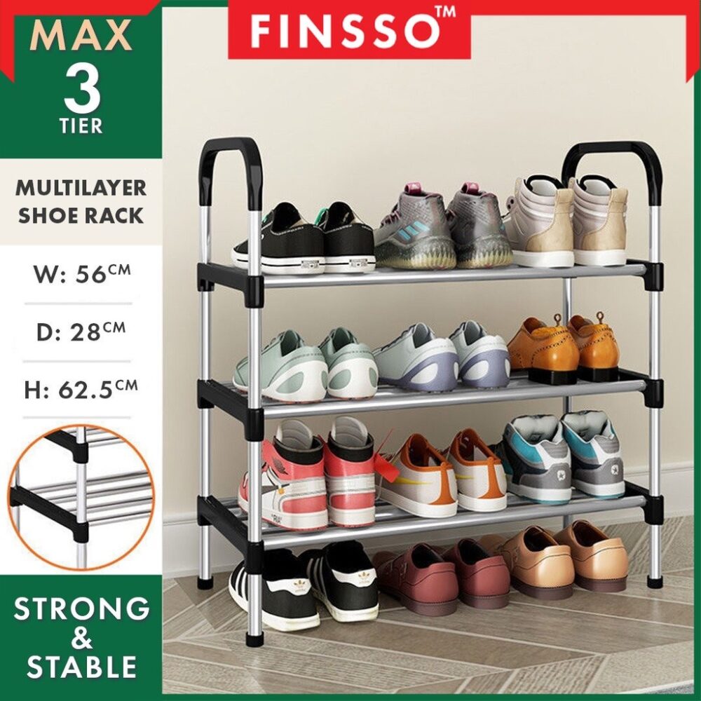 rak kasut Multi Layer Storage Organizer Space Saving Shoe Rack/ rak kasut murah & besi / Space Adjustable - Image 2