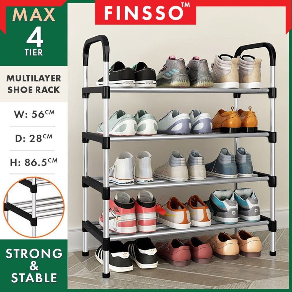 rak kasut Multi Layer Storage Organizer Space Saving Shoe Rack/ rak kasut murah & besi / Space Adjustable - Image 2