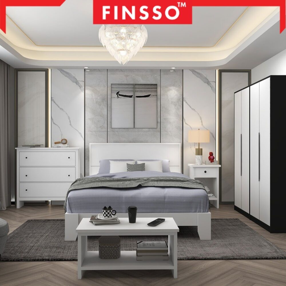 [NEW ARRIVAL ✅] FINSSO: Basra Chest Drawer Clothes Storage With Knob/ Almari Baju - Laci Baju / Wardrobe Chest - Image 5