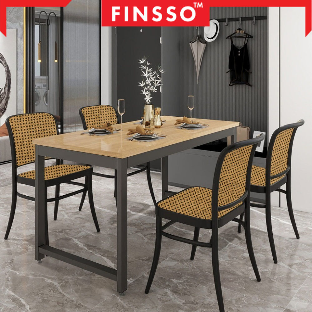 Meja Makan Kayu Solid & Tebal 4-8 Kerusi | Premium Dining Table Set | Meja Tahan Lasak & Anti Goyang - Image 6