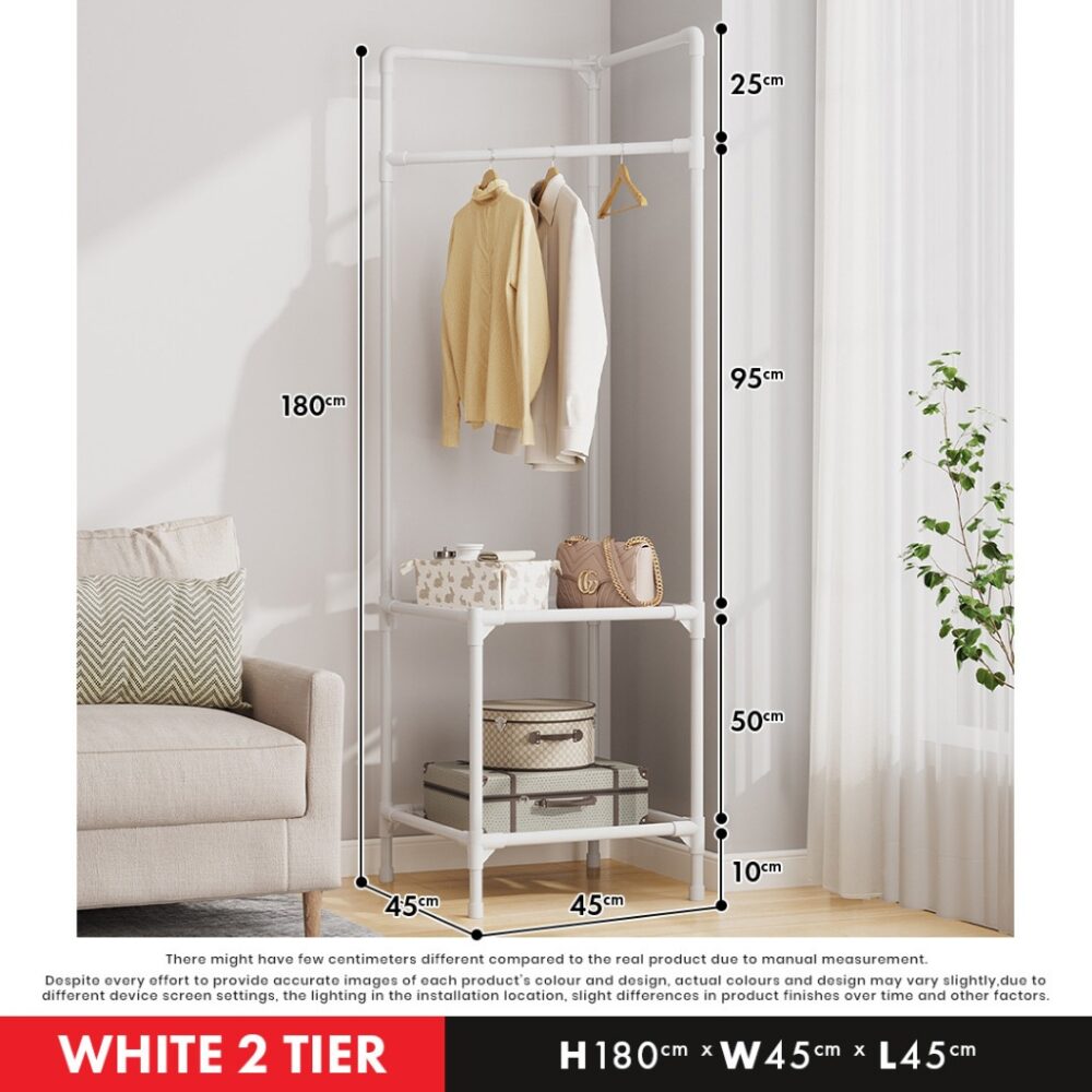 Lotus Storage Rack Corner Coat Rack Drying Rack / Rak Sudut Rak Penyidai Baju Rak/Hanger - Image 2
