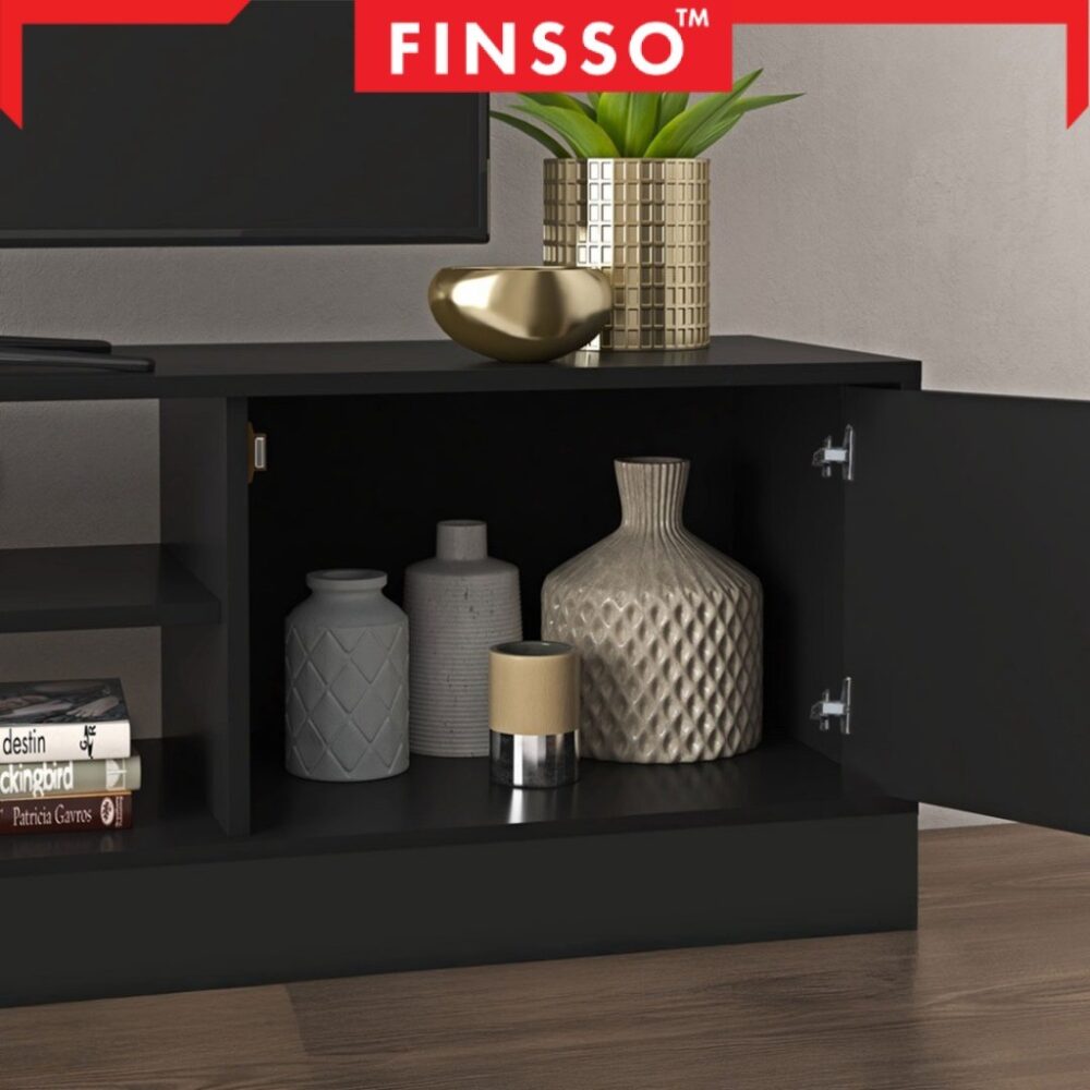 Finsso : Rattan TV Cabinet/ Size 6/5 Feet /TV Console/ Rak TV /Almari Tv /tv kabinet - Image 4