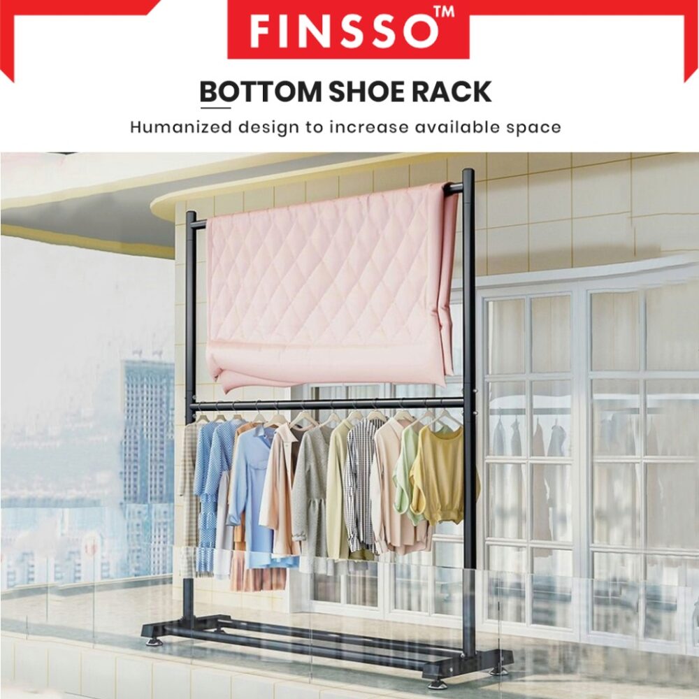 Tara 2 Layer Large & Strong Steel Structure clothes rack Double layer / penyangkut baju / ampaian baju - Image 5