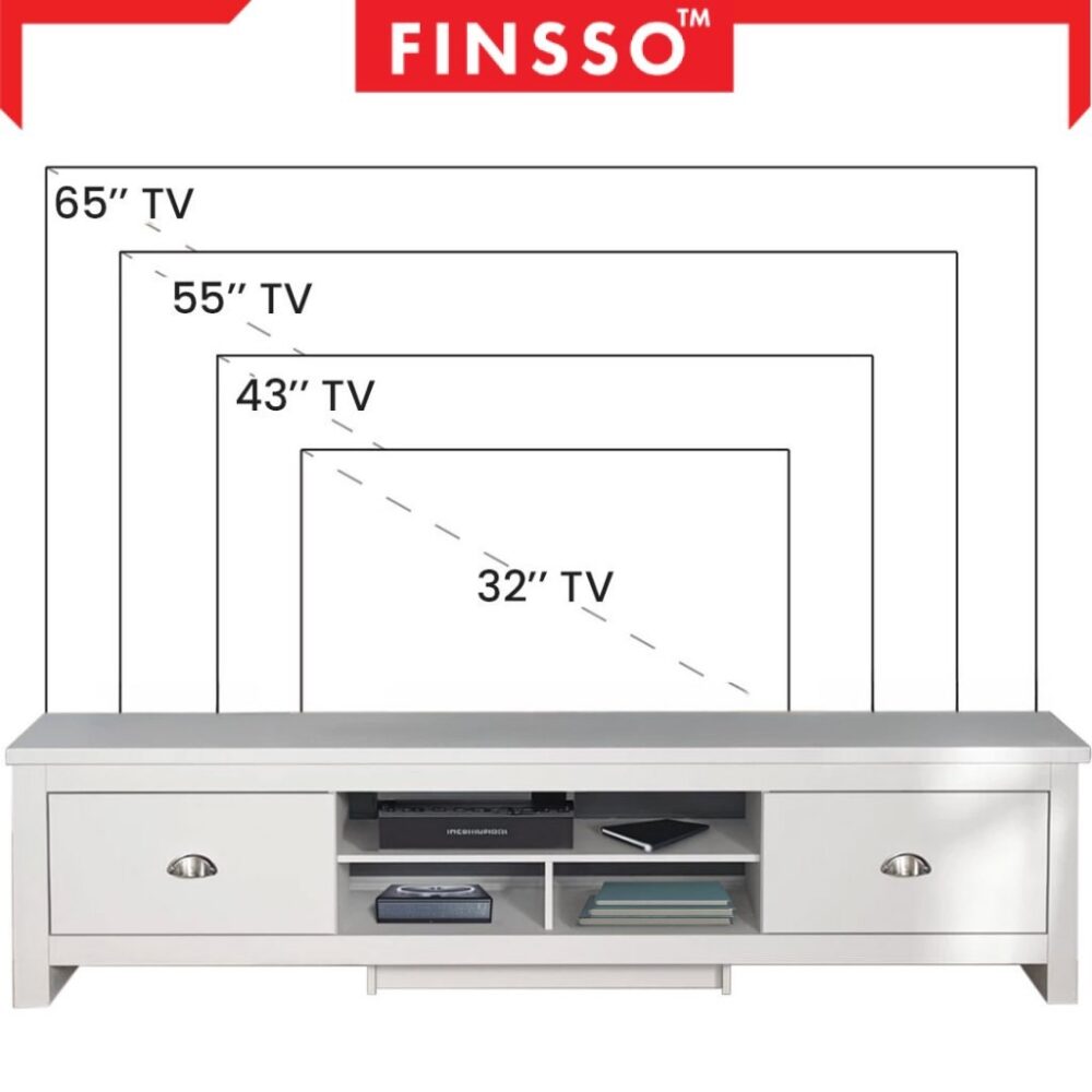 [NEW ARRIVAL ✅] Finsso: Murray multi storage TV Cabinet/ Cabinet Size 6/5 Feet /TV Console/ Rak TV /Coffee Table/ - Image 8