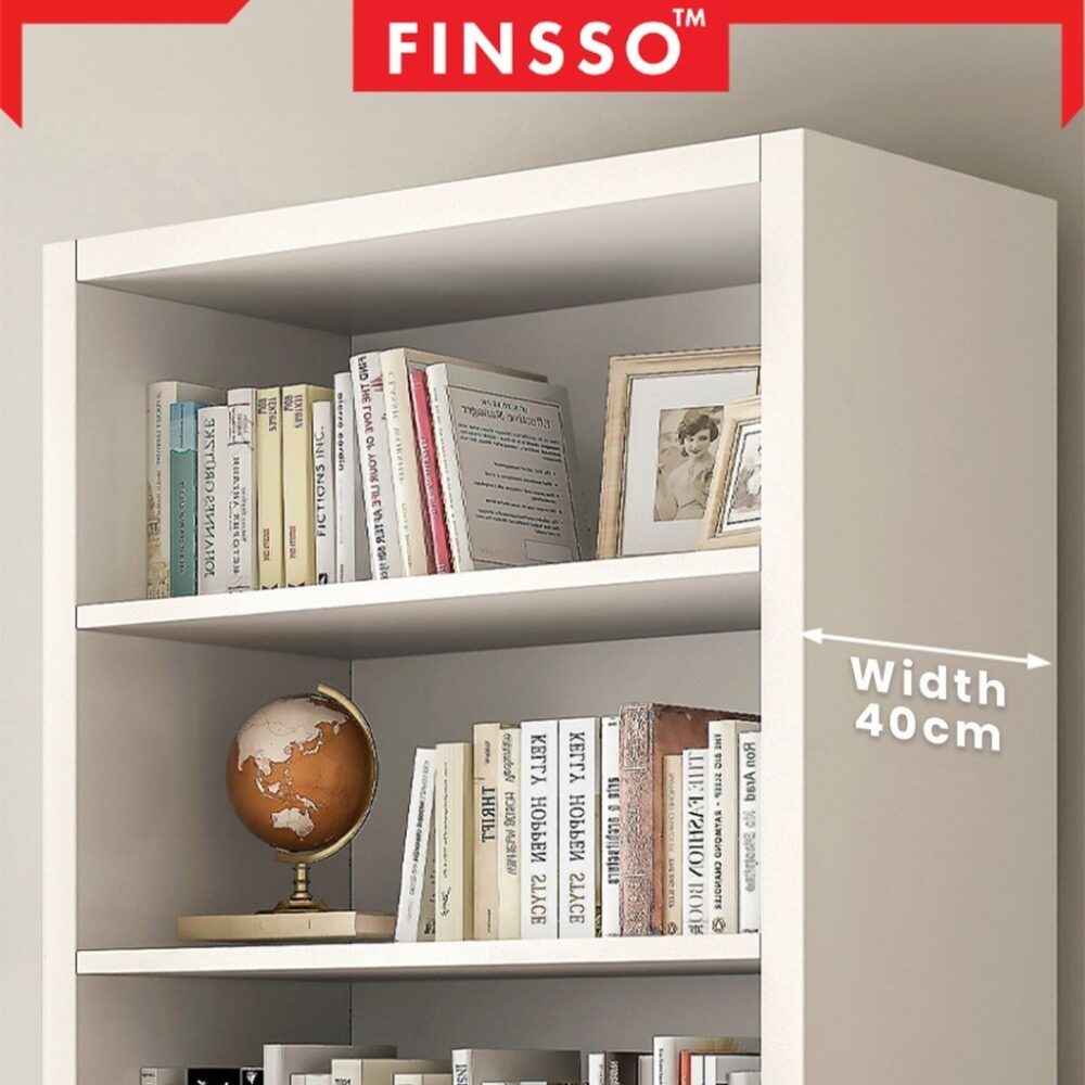 Osaka Modern Large Bookshelf / Book Cabinet with 4 Door File Rack / File Cabinet Shelves/ Rak Buku - Image 6