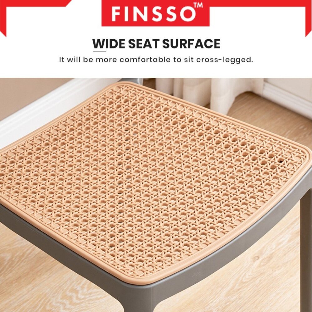 TILIA Rattan Chair PP Chair Plastic Chair Backrest Chair Restaurant Dining Chair Minimalist - Image 4