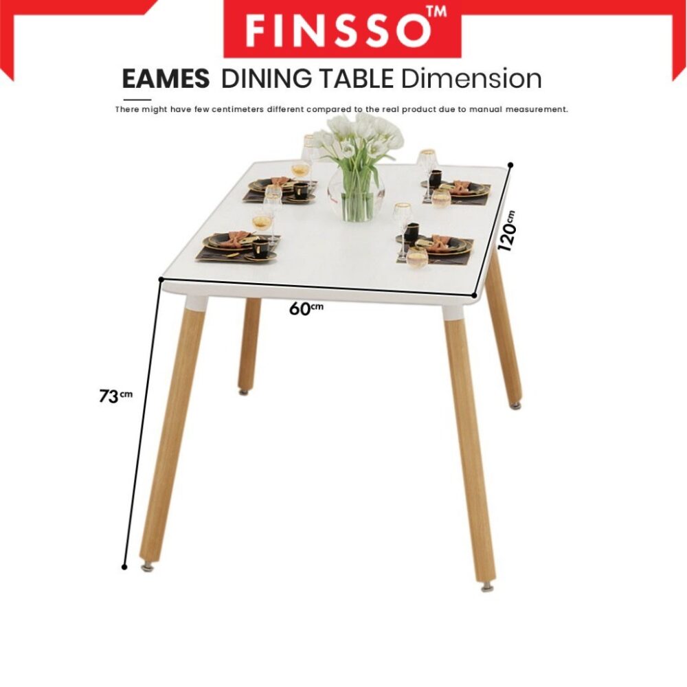 [SALE!  ] FINSSO: Nova Set Meja Makan Moden Minimalis - Meja & Kerusi 4 Orang / Dining Table Small Family (Boleh Custom) - Image 6