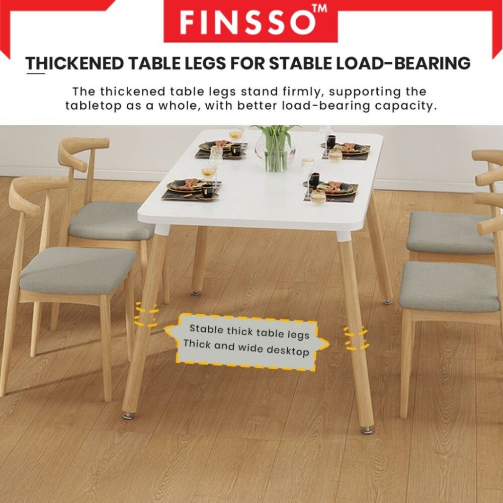 [SALE!  ] FINSSO: Nova Set Meja Makan Moden Minimalis - Meja & Kerusi 4 Orang / Dining Table Small Family (Boleh Custom) - Image 4