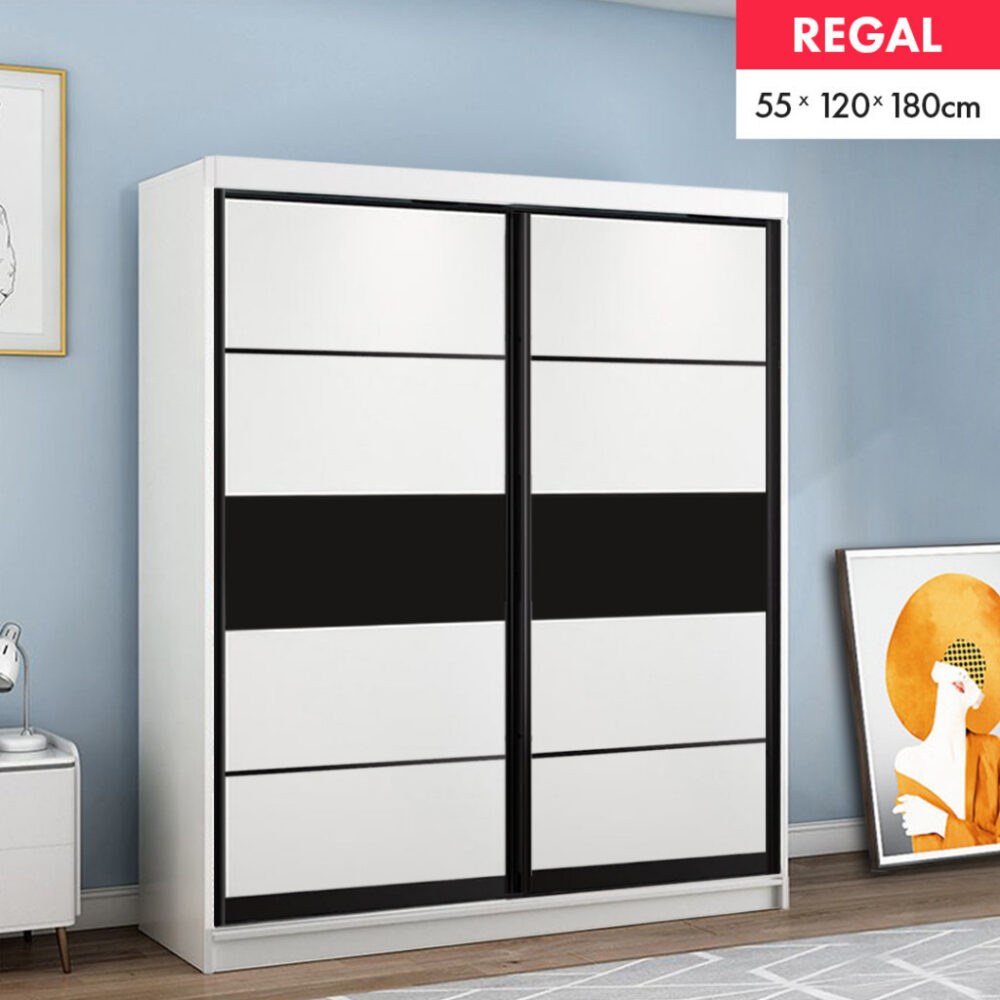 Delivery for KLANG VALLEY Only  2 Doors Sliding Wardrobe/Almari Baju - Image 2