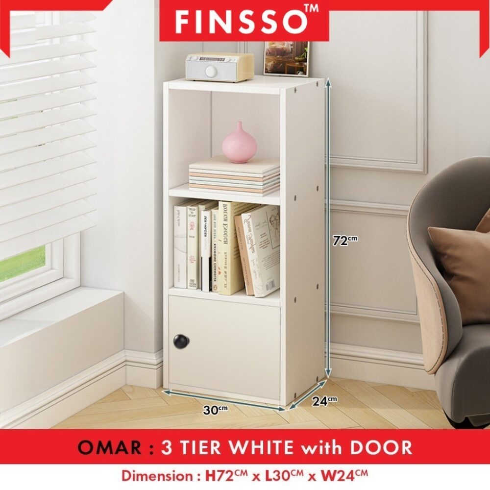 Omar 2/3/4 Tier Bookshelf / DIY Utility Shelf / rak buku / rak baju kecil / rak buku murah - Image 5