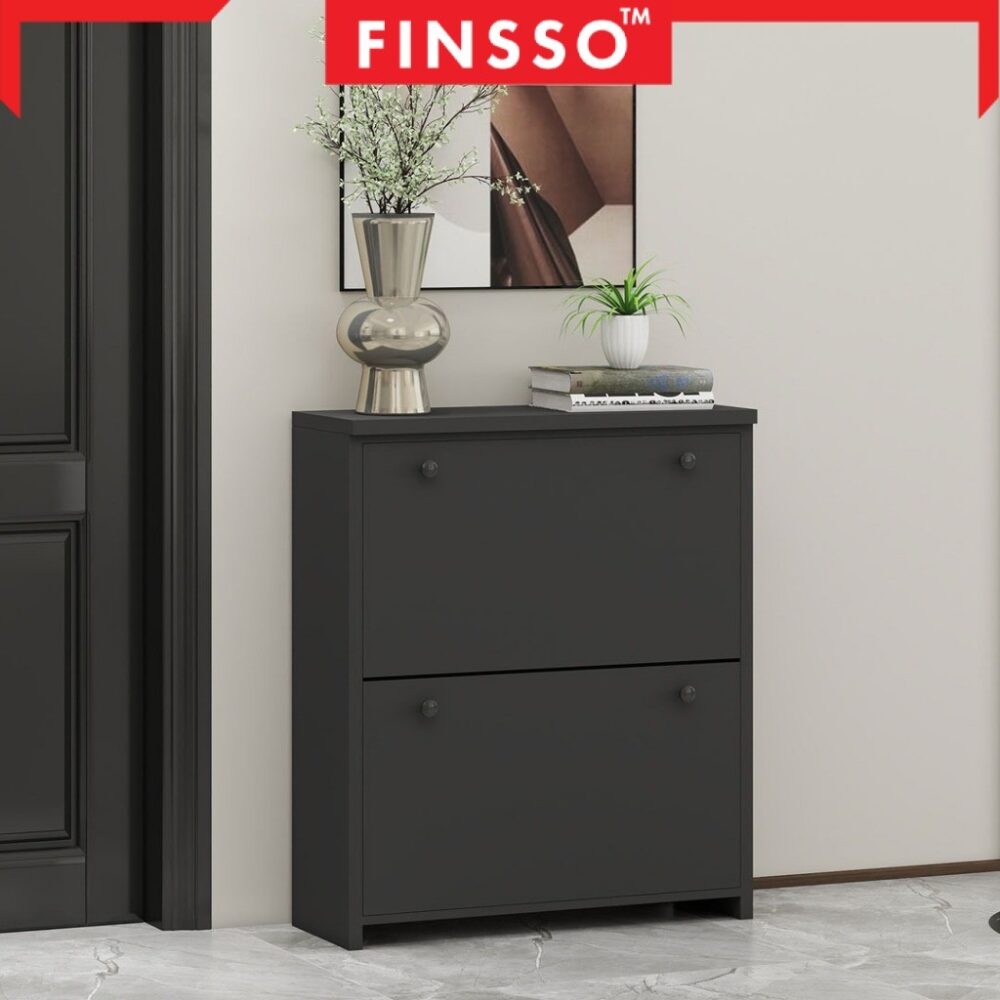 [NEW✅] Finsso: Basra Shoe Cabinet/ Shoe Rack Large Capacity Multi-layer/ Almari Kasut/ Rak Kasut Bertutup/ Kabinet Kasut - Image 6