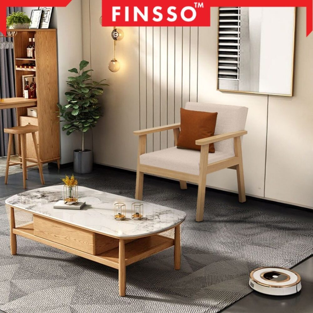 [Limited Deals, RM20 OFF!  ] Luxury Wooden Sofa 2 & 3 Seater/ Solid Wood Frame/ Sofa Kayu Tahan Lama/ Bazar - Image 6