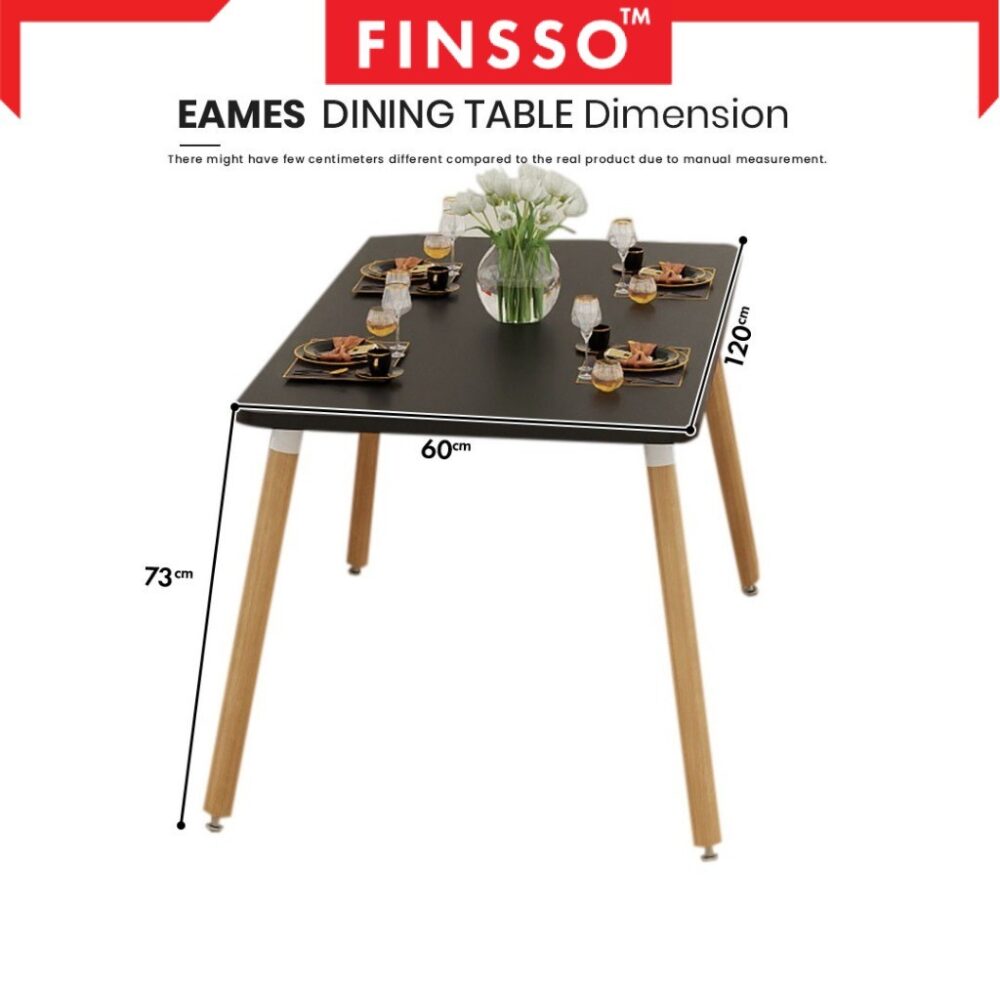 [SALE!  ] FINSSO: Nova Set Meja Makan Moden Minimalis - Meja & Kerusi 4 Orang / Dining Table Small Family (Boleh Custom) - Image 5