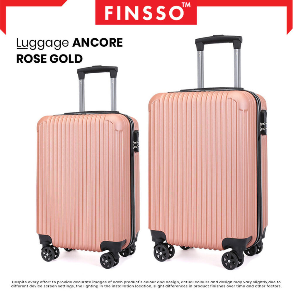 Travel Luggage ANCORE ABS Material Bag 20/24 inch Beg Bagasi Lightweight 4 Wheels 360 Rotation Luggage Bags - Image 2