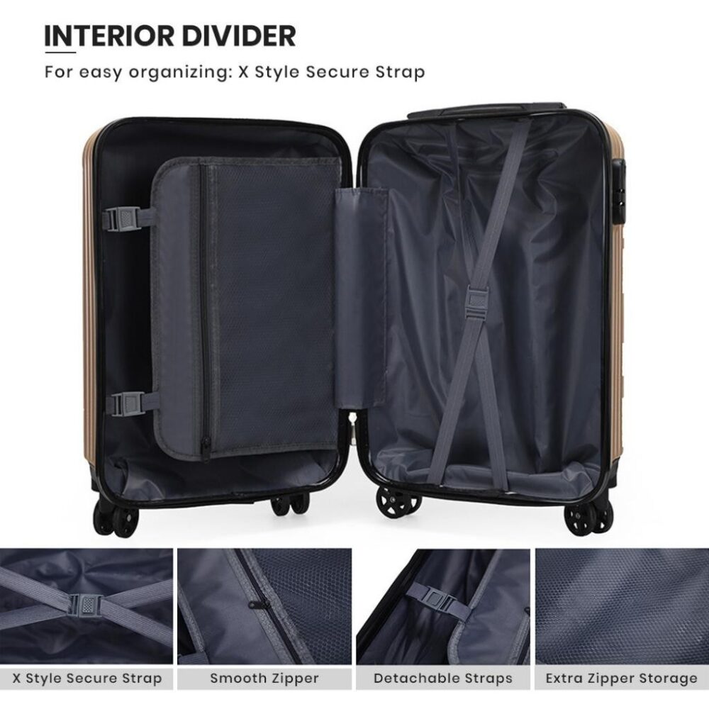 Travel Luggage Lobelia ABS Material Bag 20 - Image 2