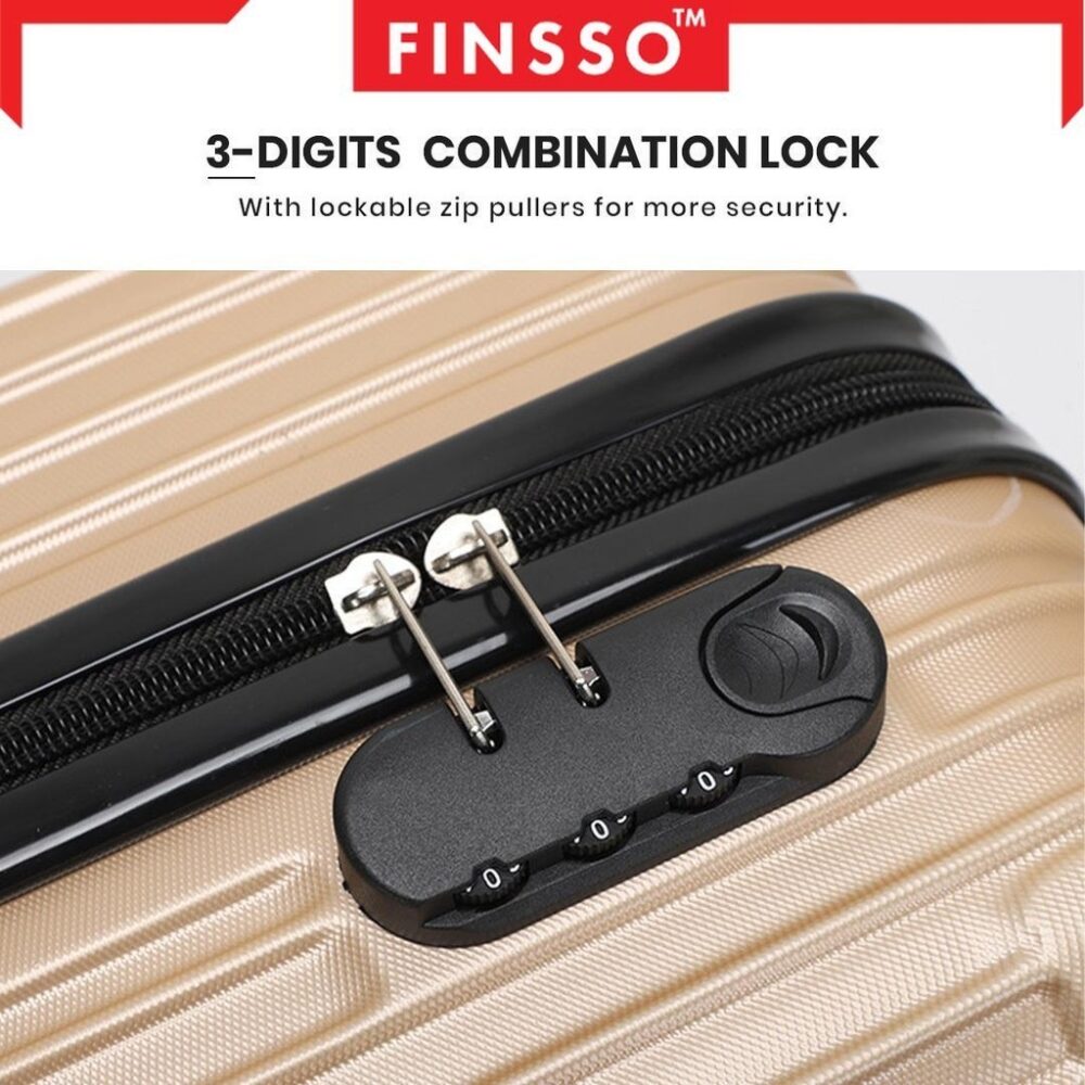 Travel Luggage ANCORE ABS Material Bag 20/24 inch Beg Bagasi Lightweight 4 Wheels 360 Rotation Luggage Bags - Image 7