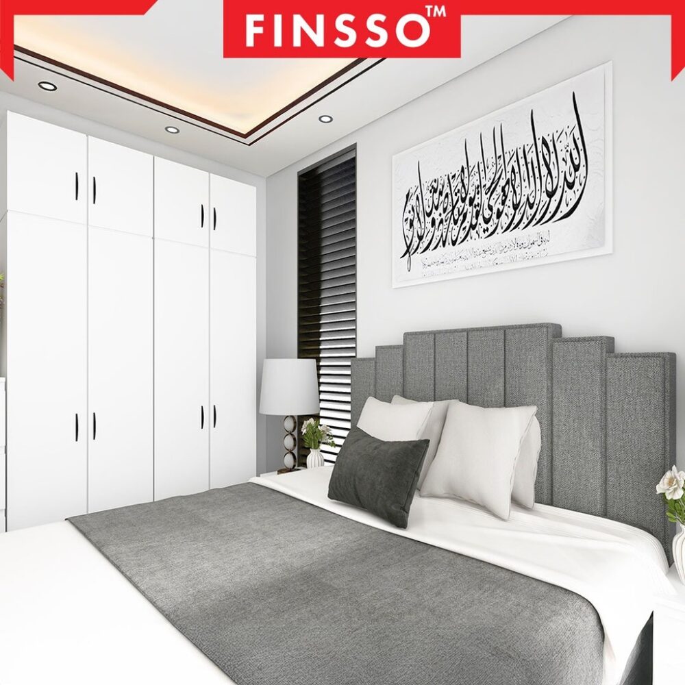 TEHRAN SET Luxury Swiss-Foundation Divan Queen Bed Frame Katil queen + wardrobe (Customize Available) - Image 5