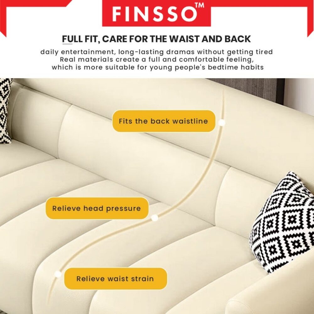 MAYA sofa Luxury Style with Anti-Scratching Leather with tall backrest 3 seater sofa - Image 8