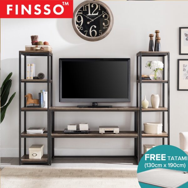 TV Cabinet with Shelf Rack