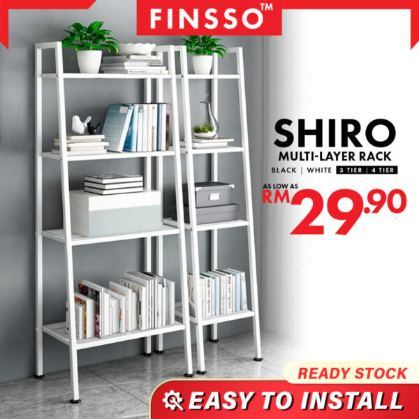 Shiro 5 Tier Multipurpose Shelf / rak rerbaguna / rak resi bertingkat / Shelves / bookshelf / rak buku/ rak pasu
