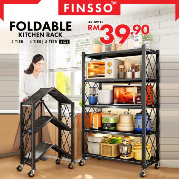Rak Dapur Lipat/Rak Serbaguna /Foldable Kitchen Cabinet / Almari Dapur / rak pinggan mangkuk /廚房櫃子