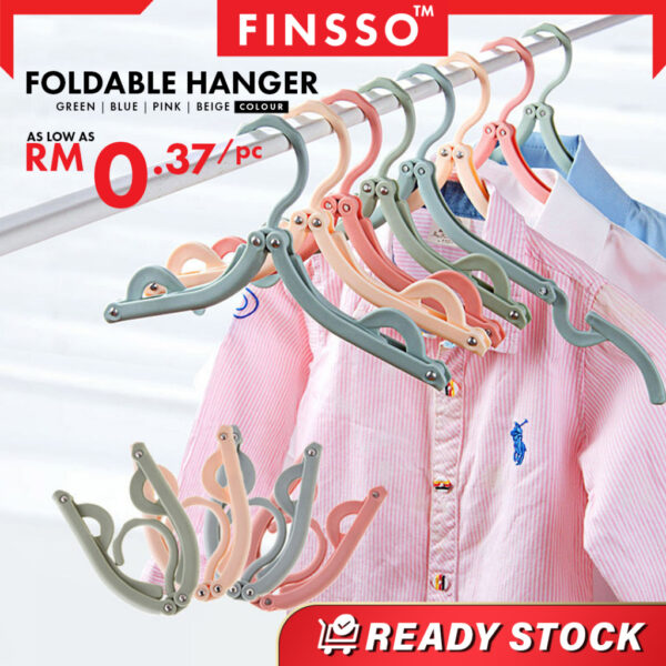 1 PCS Folding Hanger Portable Travel Foldable Plastic Hanger Non-slip Hanger Wardrobe Clothes Magic Drying Rack