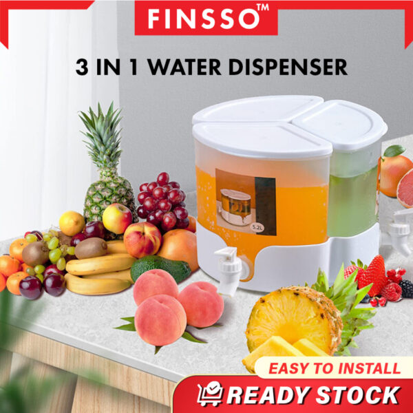 5.2L Large Capacity Jug 360° Rotatable Water Dispenser Water Container Jug For Hot/Cold Water