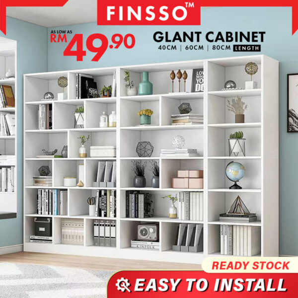 Glant display rack Home Organizer Shelf bookshelf display cabinet / almari buku / rak buku