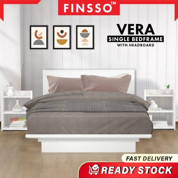 Extra Strong & Enhanced Version Vera Single Bed Frame / Wooden Platform Bed Katil / Katil Bujang / Katil Single