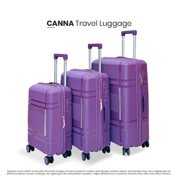 10yrs Warranty Canna Travel Luggage 20/24 inches PP Material Unbreakable Luggage Bags