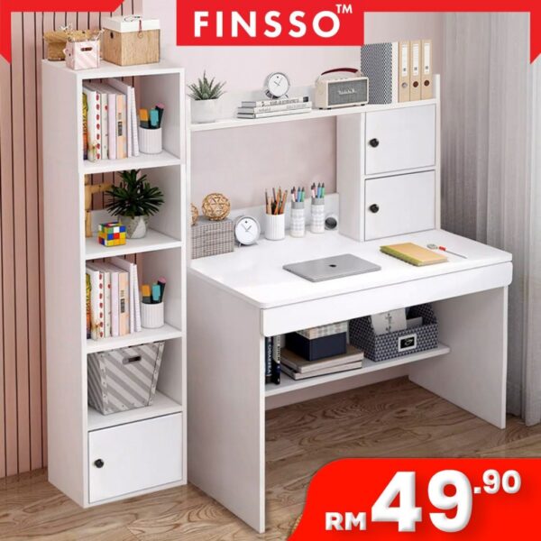 Study Table SET with Side Shelf/ Office desk study table with top /Side shelf/Rack/Orion