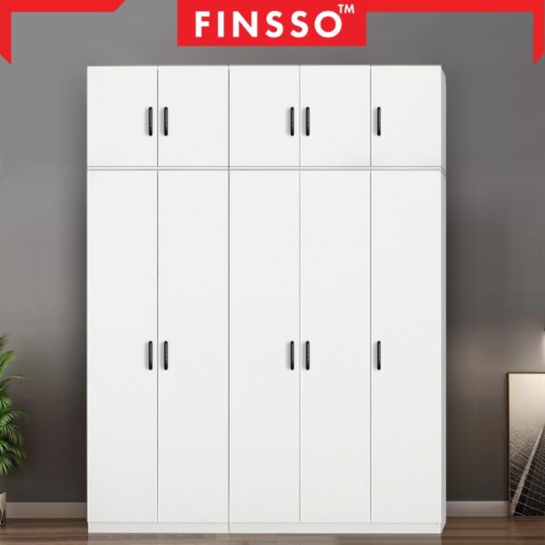 10/6/4 DOORS WARDROBE WITH SHELF / Almari baju /kabinet baju / almari baju budak /5 kaki