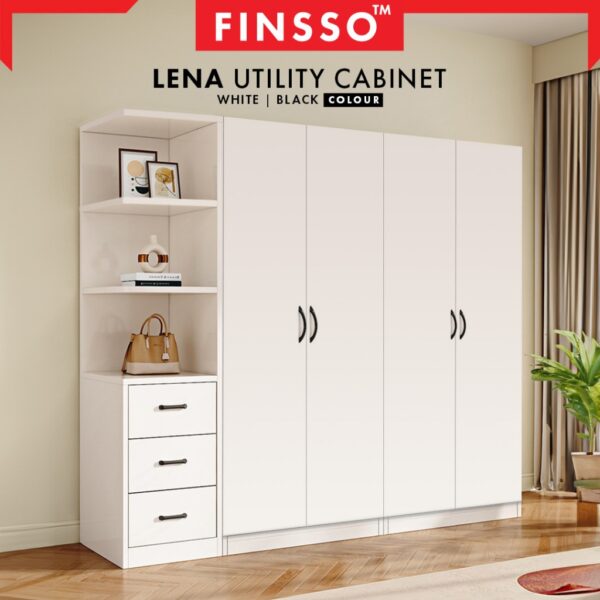 Lena Seating Corner Cabinet Corner Cabinet Triangle Cabinet / almari baju murah / wardrobe