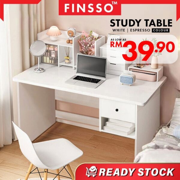 Florida Luxury Writing Table with Drawers with lock /meja belajar / Study Table Wood