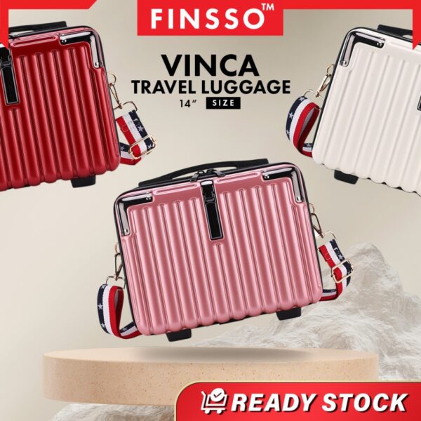 14-inchPC material unisex simple cosmetic case/ Mini Suitcase Cosmetic Bag Women Lightweight Washing Box