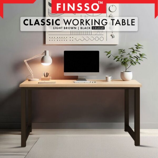 Upgrade Quality 180cm + 16mm table top(Tebal) meja belajar for with Strong leg/office table